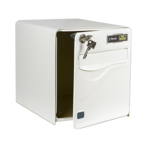 Boîte aux lettres BALTIC blanche 2 portes 2 points de fermeture FDS